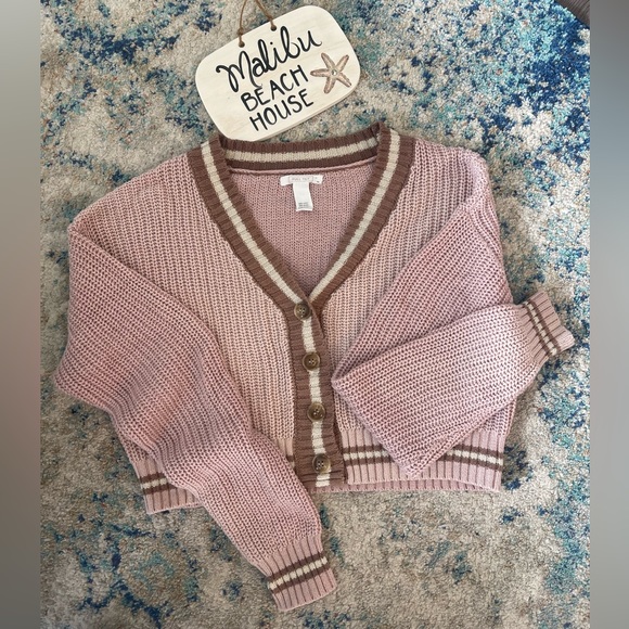 Full Tilt varsity cropped cardigan - Picture 3 of 5